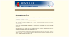 Desktop Screenshot of alboonline.comune.rho.mi.it