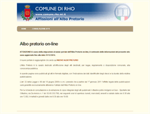 Tablet Screenshot of alboonline.comune.rho.mi.it